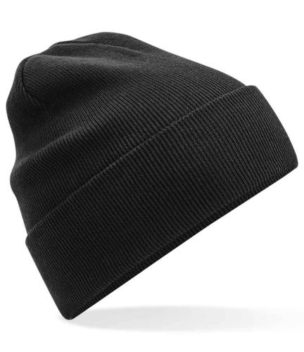 Beechfield Organic Cotton Original Cuffed Beanie - BLK - ONE